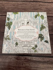 Relaxing Adult Coloring Book Time Travel 24 Pages 7×7