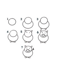 How to Draw for Kids ages 4-8 Simple Step by Step How to Draw Animals