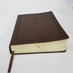 NIV Holy Bible Journal Edition 2015 Zondervan Brown Leatherette Personalized