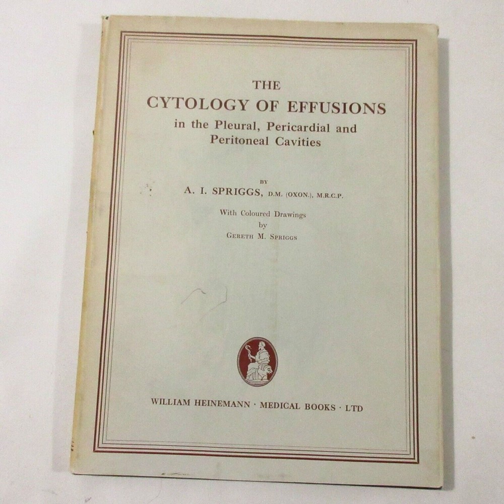 Vintage Medical Book Cancer Pathology Cytology of Effusions Spriggs Color Plates