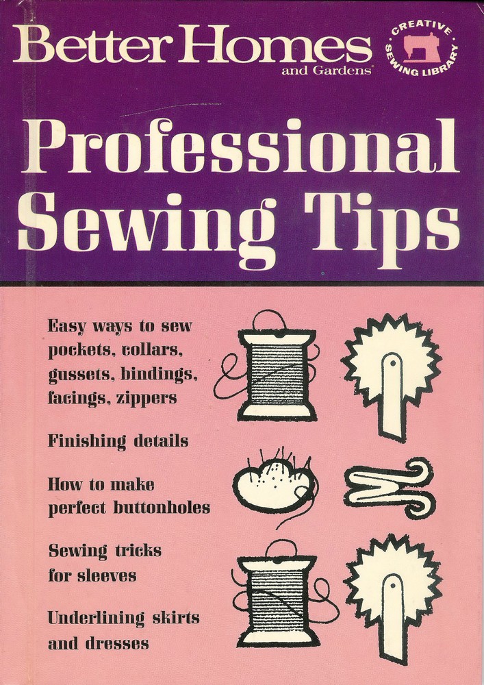 1966 Professional Sewing Tips – 62 Pages Hard Cover Book – FREE Shipping USA