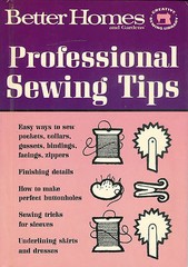 1966 Professional Sewing Tips – 62 Pages Hard Cover Book – FREE Shipping USA