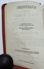 Oxford Holy Bible Scofield Reference Ed KJV Concordance Red Morocco Leather 1945