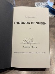 CHARLIE SHEEN THE BOOK OF SHEEN SIGNED AUTOGRAPHED HARDCOVER 1ST EDITION #4