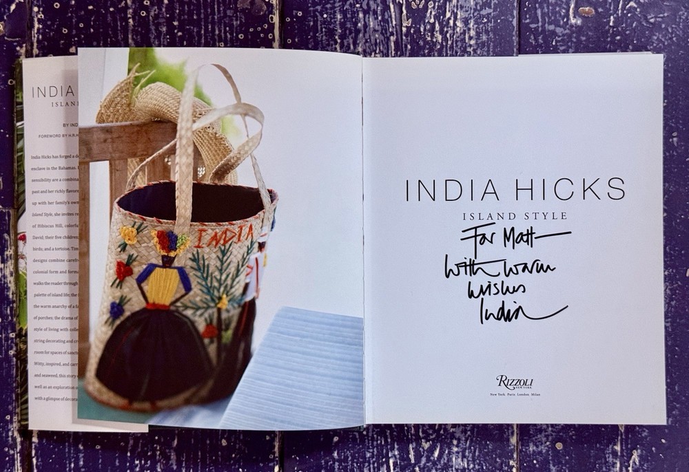 India Hicks Island Style 2015 HBDJ RARE SIGNED 1ST HOME & GARDEN INTERIOR DESIGN