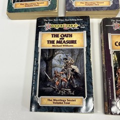 Dragonlance Saga The Meeting Sextet Volume 1 2 3 4 6 D&D Novel Book Lot