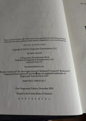 RARE $305 Way of Kings Prime Brandon Sanderson 2020 Hard 1st Edition Fantasy SF