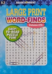 6 New Large Print Word-Finds Puzzle Books Kappa Games Vol #451-478 ~ Search,Hunt