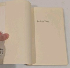 RARE Brecht on Theatre, John Willett 1964 Hill & Wang TRUE 1st Ed Textured Cover