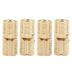 4Pcs/pack Copper Brass Cabinet Gift Box Concealed Barrel Hinge 8mm 180° Opening