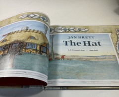 The Hat by Jan Brett ~ HCDJ ~ Near Fine First Edition and First Impression 1997