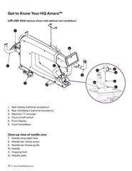 Handi Quilter HQ Amara 20 & 24 Sewing User Manual – Updated v1.6 – LOOP BIND