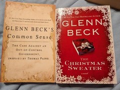 Lot of 2 Glenn Back books The Christmas Sweater, Common Sense