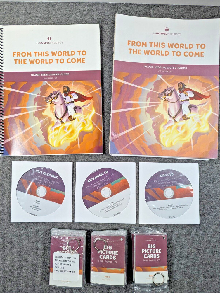 The Gospel Project for Kids Bundle Volume 12, Leader Guide Activity Pages DVD…