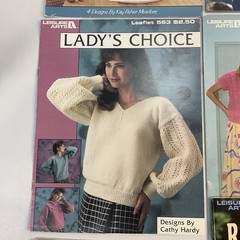 Lot of 13 Vintage Knitting Pattern Books Magazines Leaflets Sweaters Men & Women