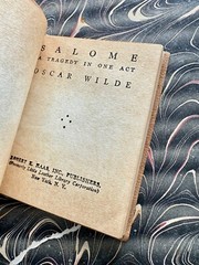 Antique Red Small Book SALOME Oscar Wilde Classic Literature New York
