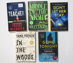 Thriller Book Lot 5 Mystery Freida McFadden Teacher Riley Sager Tana French PB
