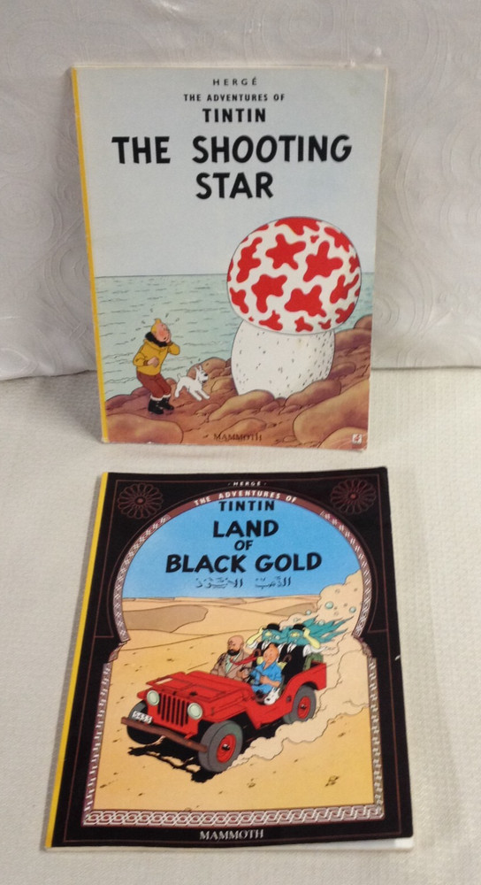 Lot of 2 PB – Tin Tin – Shooting Star & Land of Black Gold – Herge