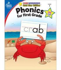 Phonics for First Grade, Grade 1: Gold Star Edition (Home Workbooks) – GOOD