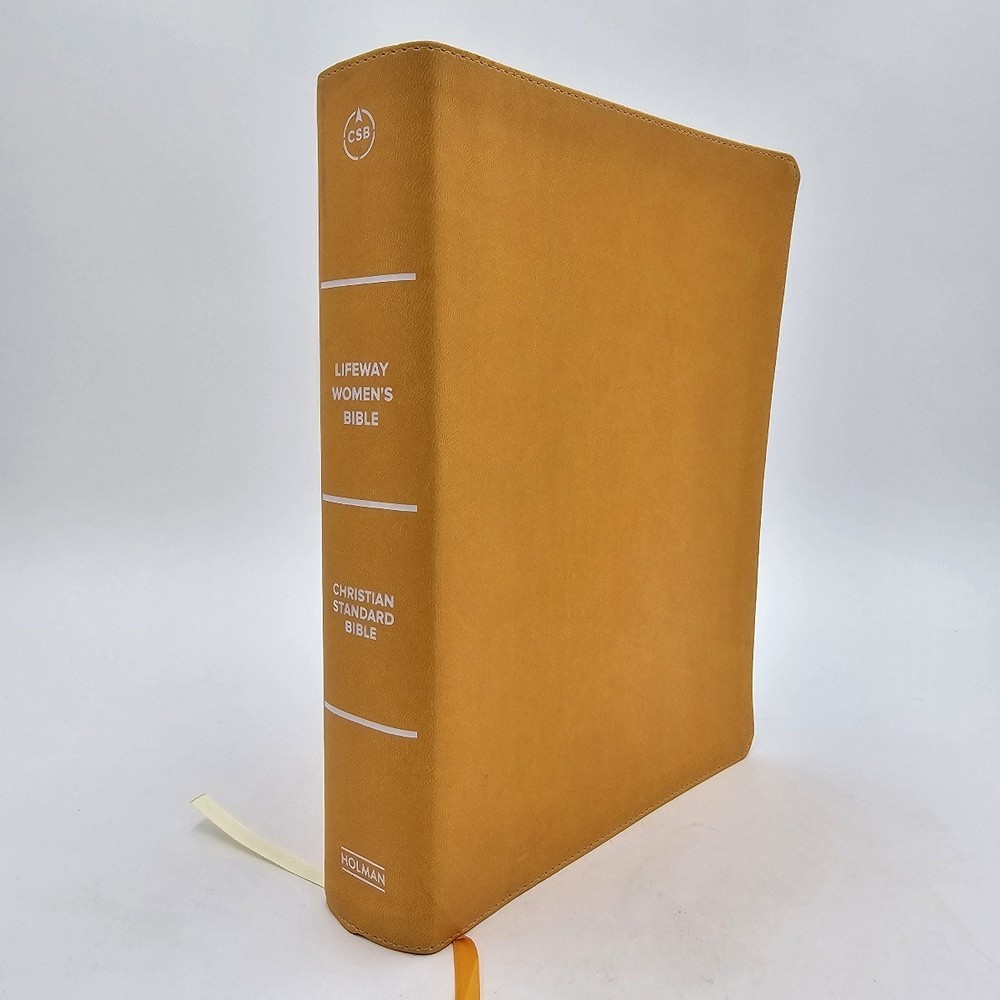 LIKE NEW | CSB Lifeway Women’s Bible | Marigold LeatherTouch | Devotional Study