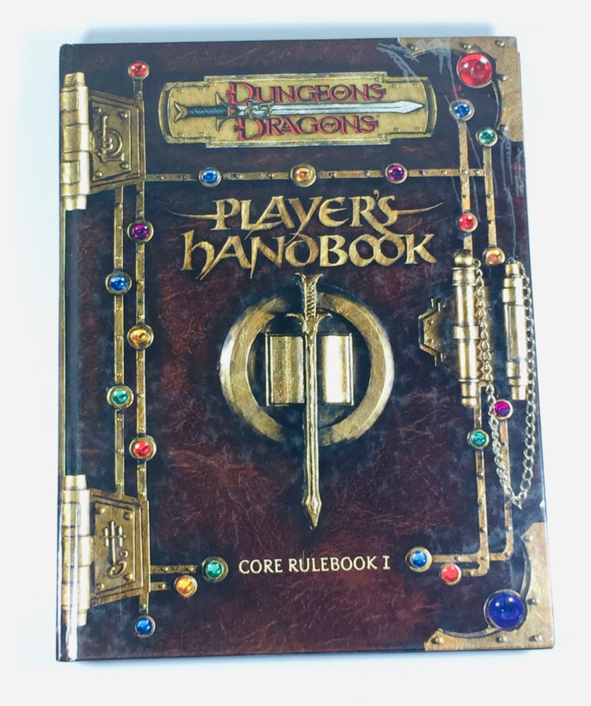 DUNGEONS & DRAGONS „PLAYER’S HANDBOOK” CORE RULEBOOK 1 (MISSING DISC) VTG D&D+++