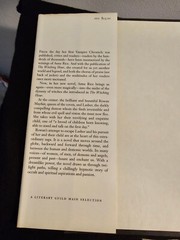 SIGNED Lasher by Anne Rice 1st Edition First Printing 1993 Personalized