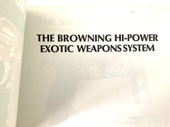 The Browning Hi-Power Exotic Weapons System A Paladin Press Book 61 Pages Used