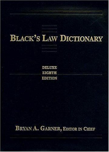 Black’s Law Dictionary: Deluxe Thumb-Index