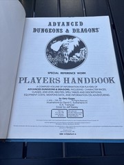 TSR Advanced Dungeons & Dragons Players Handbook Gary Gygax 1980 6th Printing