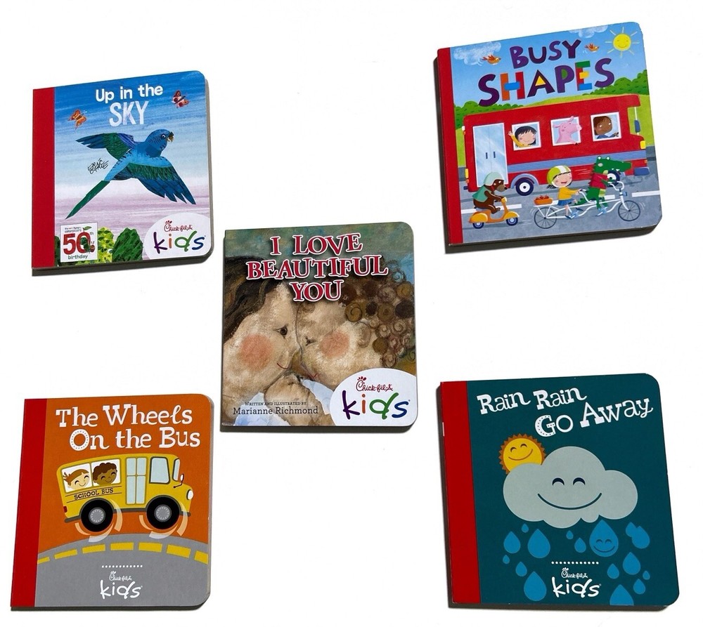 Mixed Set Of 5 Mini Board Books Chick-Fil-A 4 in. Carle Richmond Idea Planet NEW