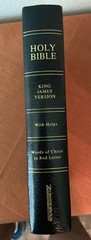 Holy Bible King James Version With Helps Words Of Christ in Red Letter Zondervan