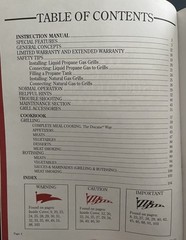 1994 DUCANE GAS GRILLS INSTRUCTION MANUAL AND COOKBOOK RECIPES 104 PAGES