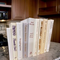 Lot of 6 WHITE Beige Ivory Bright Hardcover Wedding Events Decor Design BOOKS