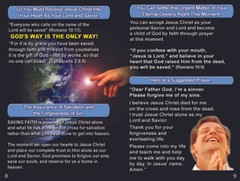 „ENGLISH (NIV)” Tracts, Pack of 40 Units in 4 Colorful Covers, 12 Pages Each