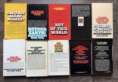 10 Vintage 1970s UFO Aliens Paperback Books Lot – Von Däniken, Hal Lindsey, More