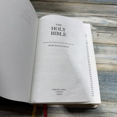 The Holy Bible Knox Version Baronius Press 2012 Hardcover Latin Vulgate Gilt