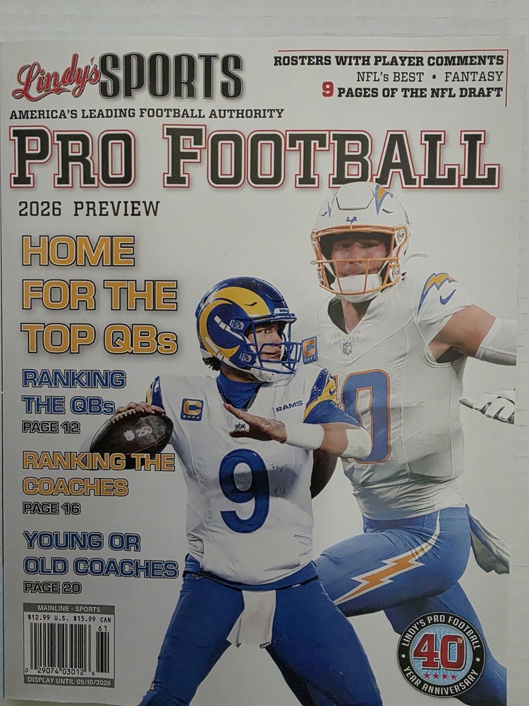 LINDYS SPORTS PRO FOOTBALL 2026 PREVIEW