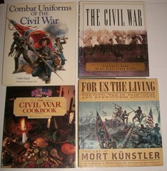 Civil War 1861-1865 lot of 4 hardcovers Uniforms Ken Burns Kunstler art HCDJ EXV