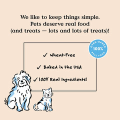 Bocce’s Bakery Oven Baked PB & Banana Recipe Treats for Dogs, Wheat-Free, 6oz