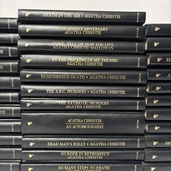 Agatha Christie Mystery Collection – Lot of 39 Books – Bantam Leatherette HC Set