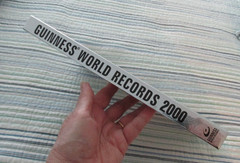Vintage Guinness Book Of World Records 2000 Millennium Edition Silver Hard Cover