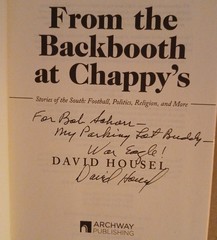 From the Backbooth at Chappy’s: Stories of the South: Football,… (Signed)