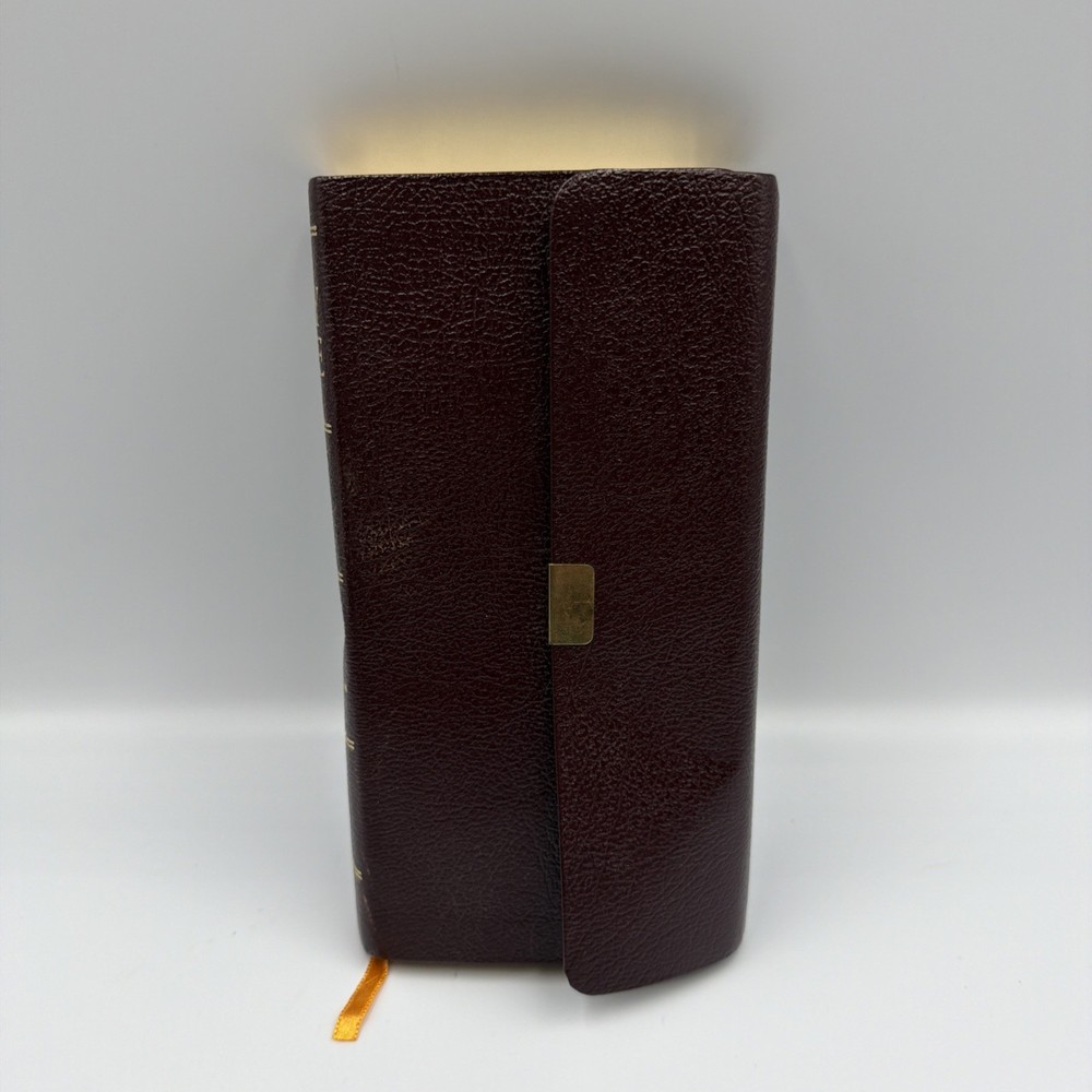 Holy Bible King James Version Barbour 2003 Burgundy Mini Leather Bound Pocket