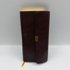 Holy Bible King James Version Barbour 2003 Burgundy Mini Leather Bound Pocket