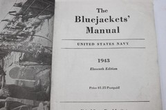 1943 The Bluejackets Manual 11th Edition United States Navy Bluejackets Book USN