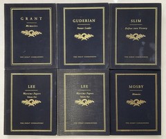LOT of 6 The Great Commanders 1st HC Grant + Lee +Slim + Mosby + Guderian GOOD