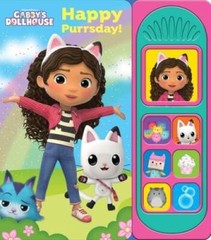 Gabbys Dollhouse – Happy Purrsday Little Sound Book – PI Kids – VERY GOOD