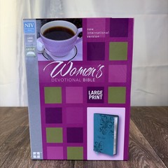 NIV Women’s Devotional Bible Large Print Leathersoft Teal by Zondervan