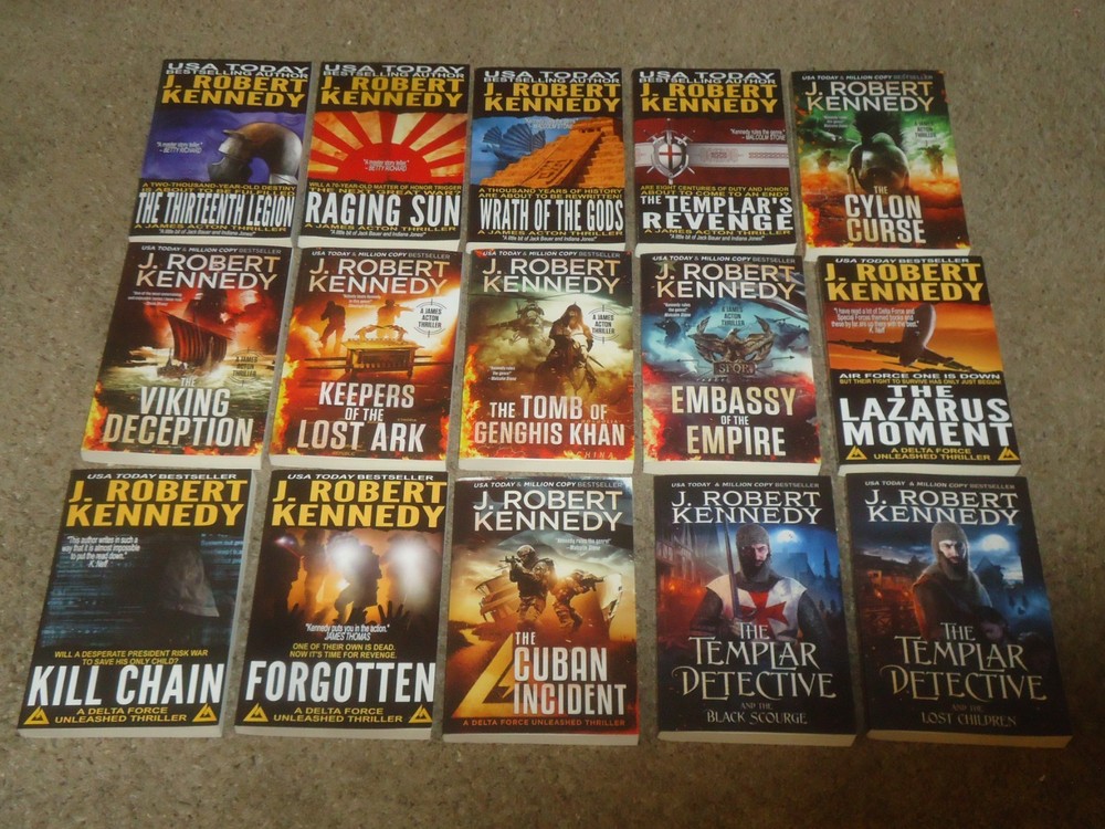 Lot 15 Action Thrillers J. Robert Kennedy James Acton Delta Force Unleashed Temp