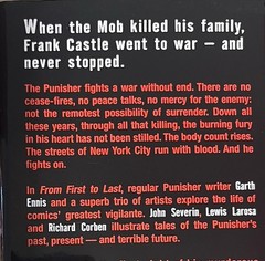 Max Comics Marvel The Punisher: From First to Last HCDJ Explicit Content Preowne
